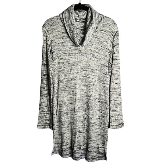 ASTR The Label Gray Long Sleeve Cowl Neck Ribbed Sweater Size Large - Picture 1 of 7